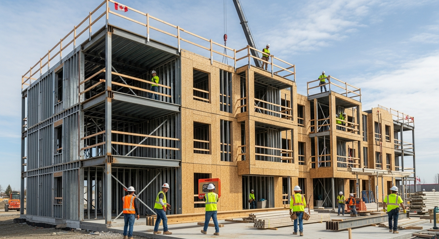 Affordable housing under construction