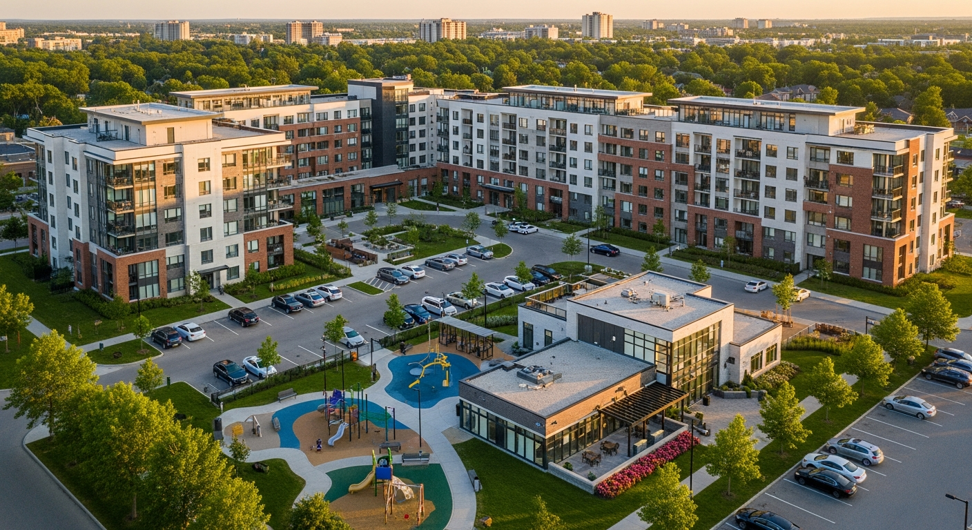 Completed purpose-built rental community