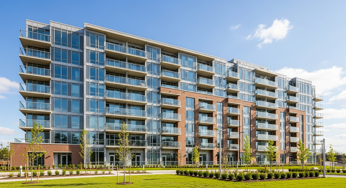 New purpose-built rental apartment building in Southern Ontario